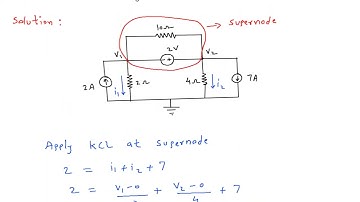 Nodal Analysis with supernode   For the circuit shown in Fig  3 9, find the node voltages