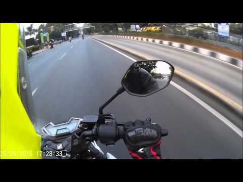 Honda New CB150R Top speed test by Kobayogas.com