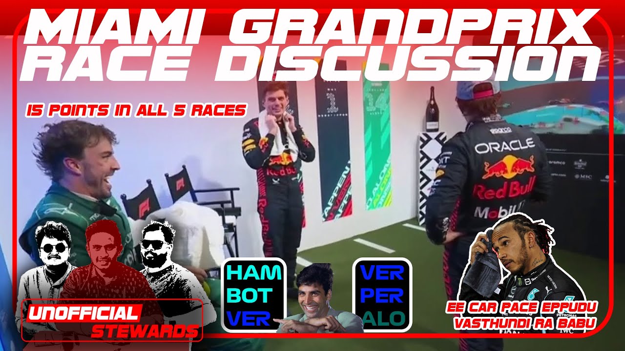 Unofficial Stewards S02E13 | Miami GP Race Discussion | F1 Telugu Podcast