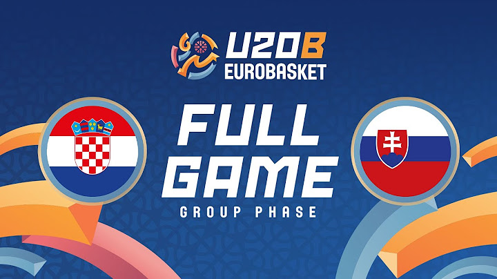 Group Phase | Croatia v Slovakia | Full Basketball Game | FIBA U20 EuroBasket 2025 Division B