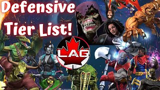 New Defensive Tier List! Highly Requested! The Best Defenders Ranked! Kindred/Photon OP! - MCOC