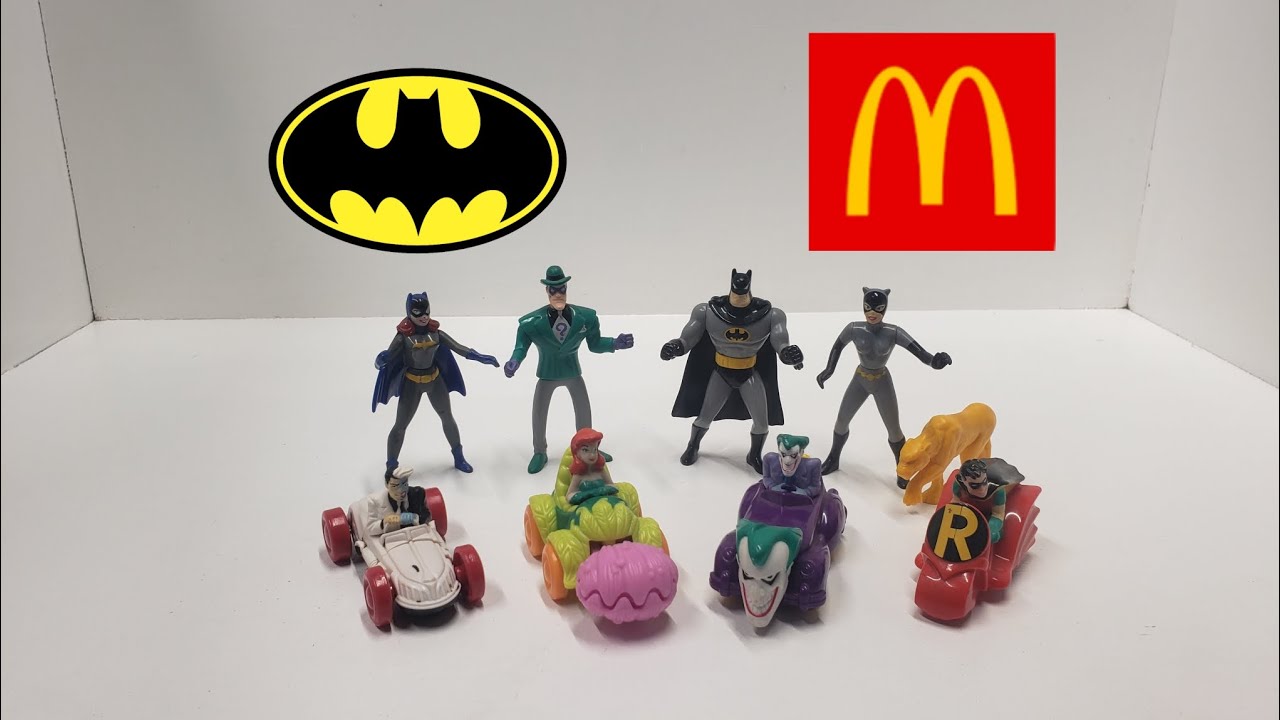 Batman The Animated Series 1993 McDonald's Happy Meal Toys Set of