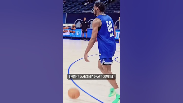BRONNY JAMES SHOWS HIS ATHLETICISM AT THE 2024 NBA DRAFT COMBINE‼️👀🏀 #shorts #short