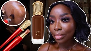 I tried the *NEW* Christian Louboutin Teint Fetiche Le Fluide Liquid Foundation and… @MENA_ADUBEA