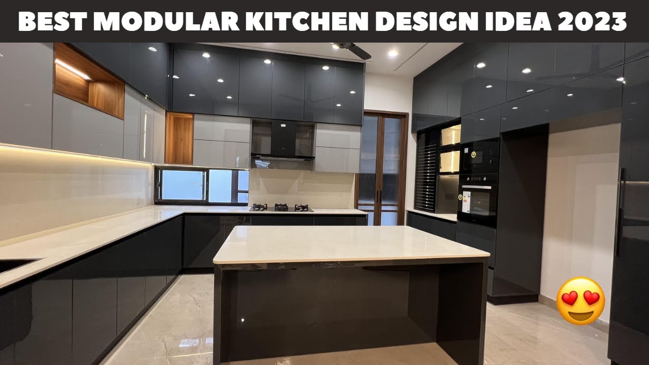 best modular kitchen design idea 2023 | grey modular kitchen | price ? kitchen size ?