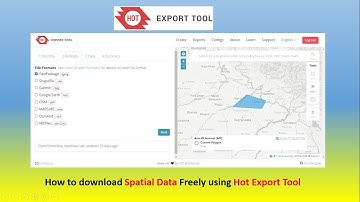 How to download spatial data freely using Hot Export Tool