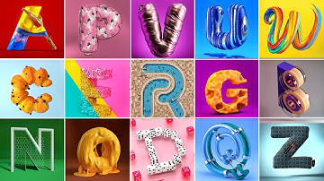 36days of type 2022. ABCD Animated Alphabets. A to Z Alphabets Animation