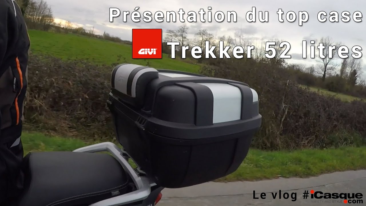 Test du top case Givi Trekker 52 litres - YouTube