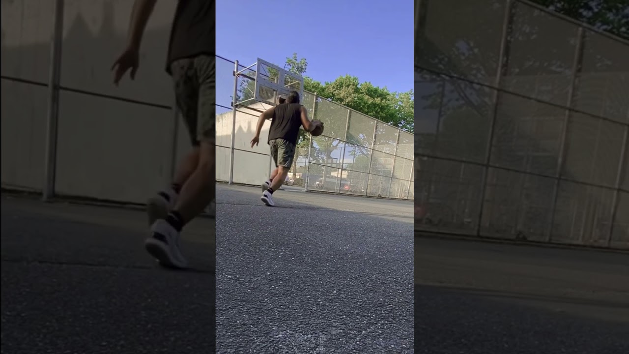 BASKETBALL- Is this a TRICK SHOT? 🤔 #basketball #shorts #trickshots #trickshot