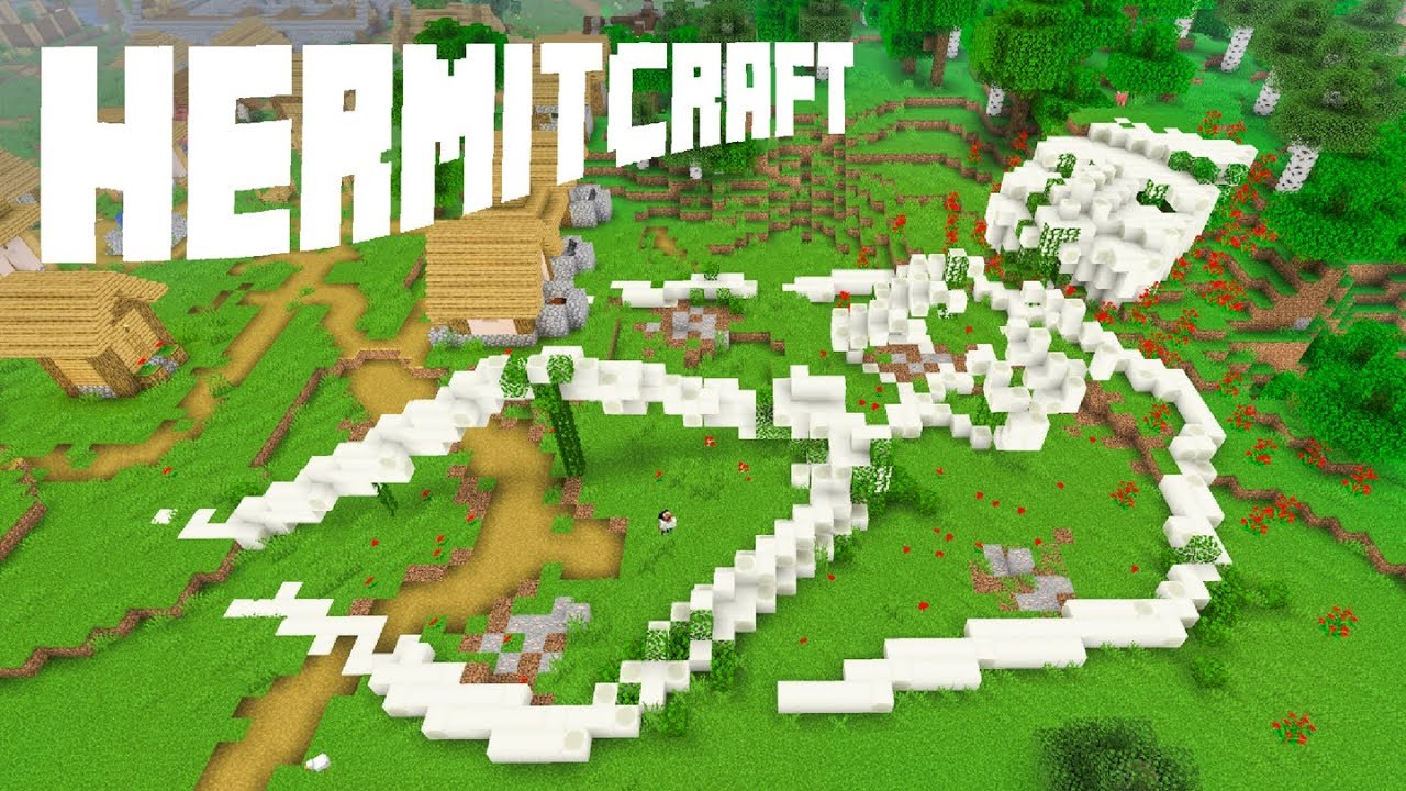 Hermitcraft 6 I Made A Giant Iron Golem Skeleton Fossil Youtube Hermitcraft 6 I Made A Giant Iron Golem Skeleton Fossil Youtube