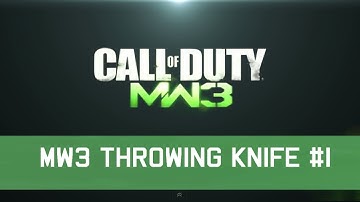 First MW3 Throwing Knife Cross Map!