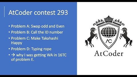 Atcoder Contest 293 A-D Problems Editorial