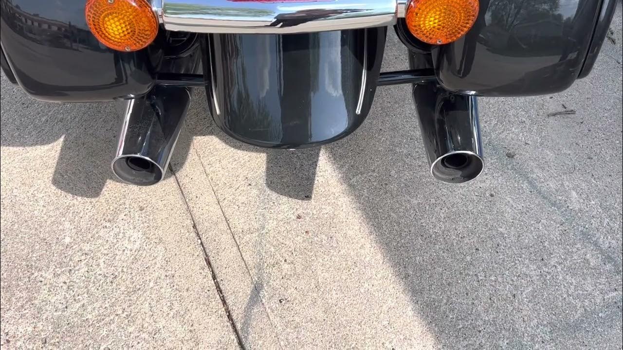 2003 Kawasaki Vulcan 1500 FI Nomad baffles vs no baffles YouTube