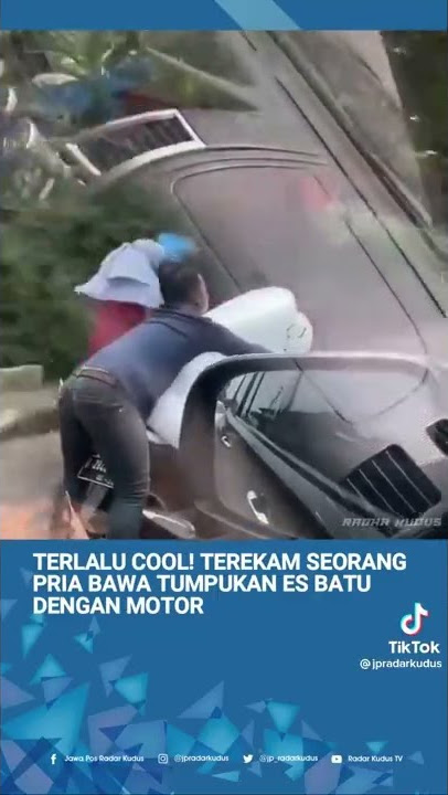 Viralll Cowok Cooll Membawa Tumpukan Es Batu Dengan Naik motor wow Keren... !!😱😱🤔