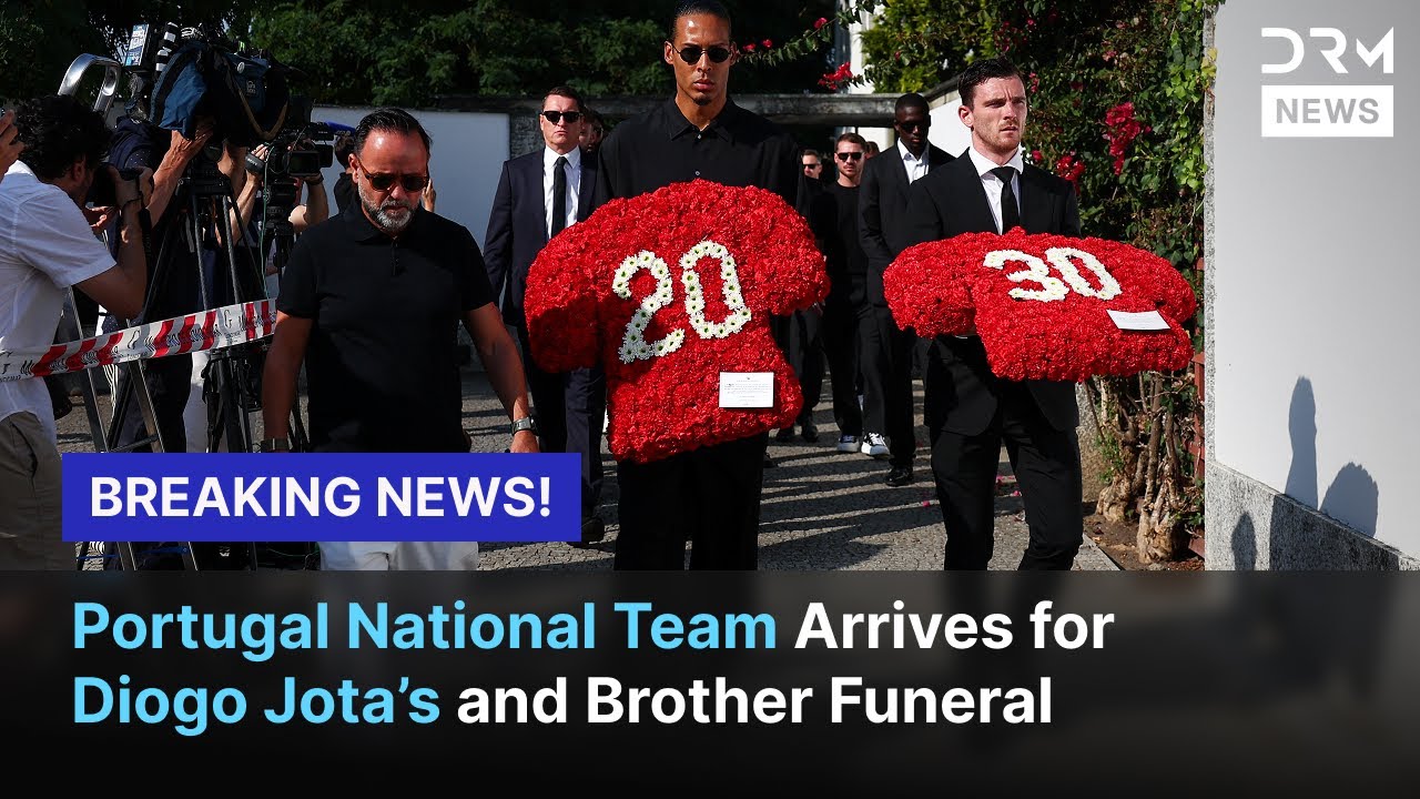 Portugal National Team Players and Coaches Arrive for Diogo Jota’s Funeral | AD1B