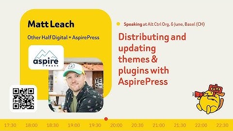 Matt Leach on Distributing and updating themes & plugins with AspirePress
