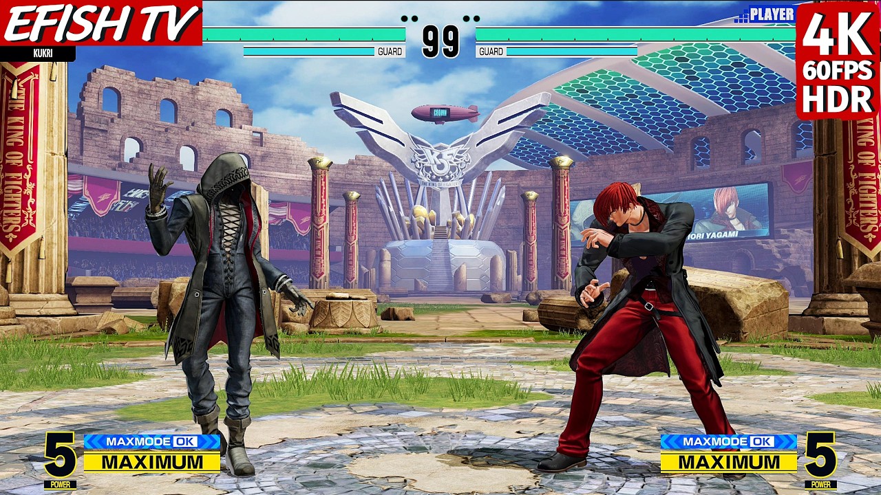 Kukri vs Iori Yagami (Hardest AI) - KOF XV