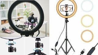 How To Fix Ring Light On Tripod. Fixing Phone Holder On Ring Light. Tripod Fixing | Ring Light Setup screenshot 1