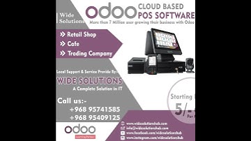 Odoo POS Software in Oman Starting form 5-/ OMR per Month