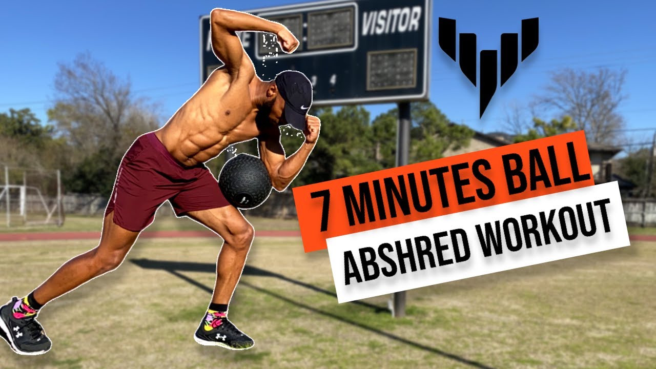 7 MINUTE ABS SHREDDING FAT BURNING BALL Workout (YOU CAN USE A DUMBBELL