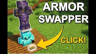 How to Build an Armor Stand Swapper | Minecraft (Bedrock Edition)