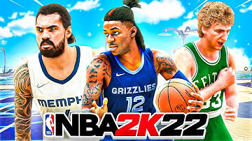 JA MORANT, STEVEN ADAMS and LARRY BIRD PARK TAKEOVER in NBA 2K22 🛸 99 JA MORANT BUILD