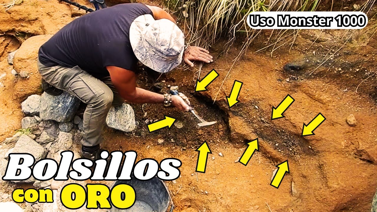 Secretos para Encontrar ORO que Nadie Sabe : Gold Prospecting en Black Sand. Huge gold find