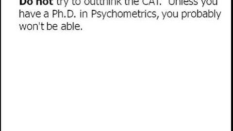 L5   Computer Adaptive Testing