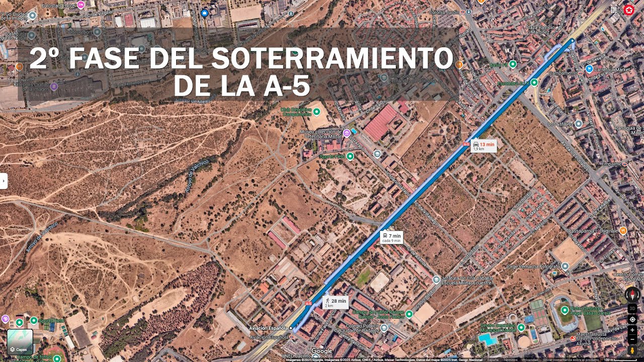 Ya es oficial: Madrid soterrará un segundo tramo de la A-5, hasta la Avenida de la Aviación