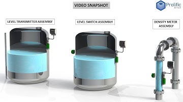 Ultrasonic Density Meter | Level Detector | Level Transmitter | Working Principle Animation Project
