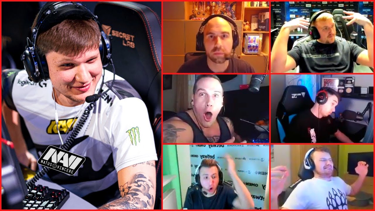 BEST CS:GO Pro Casters REACTIONS to S1mple INSANE PLAYS!