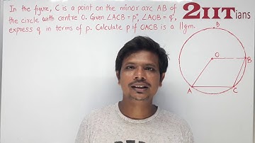 Circles  Exercise 15.1 Q9 Class X ICSE | IIT  chord ED is parallel to the diameter AC of the circle.