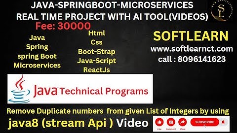 Remove duplicate numbers from give list of integers using java8 (stream api)