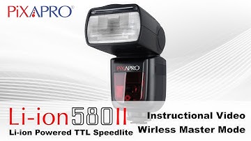 Li-ion580II TTL Speedlite - How To use Wireless Master Mode (Instructional Video)