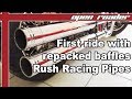 First ride with repacked baffles | Rush Racing Pipes