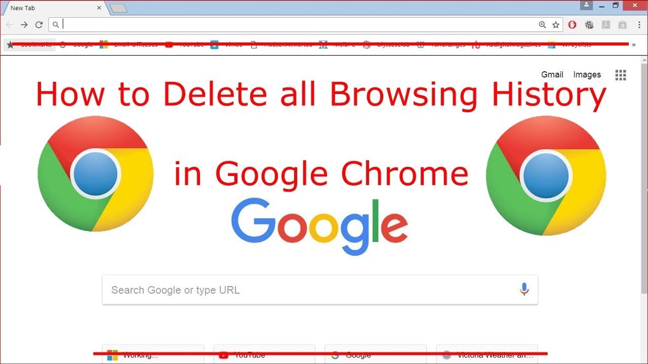 How to Delete all Browsing History in Google Chrome YouTube