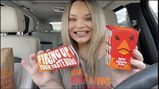 Trying Burger King NEW SPICY Chicken Fries! (FINALLY)