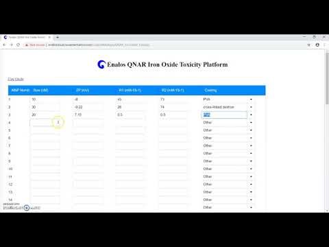 Enalos क्लाउड प्लेटफर्म: Enalos QNAR आइरन अक्साइड विषाक्तता प्लेटफर्म ट्यूटोरियल