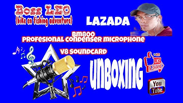 BM800 Profesional Condenser Mic. V8 Soundcard /Unboxing/Review Boss LEO/Shout Outs