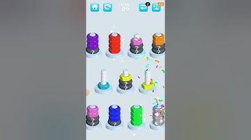 Nuts Sort Level 89 #gameplay #nutssort #androidgames