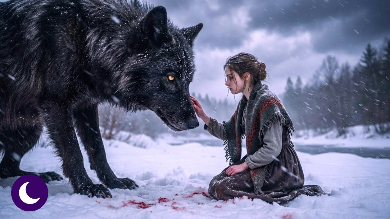 Ella salvó a un lobo herido en la nieve—3 días después el Rey Alfa apareció en la puerta de su casa