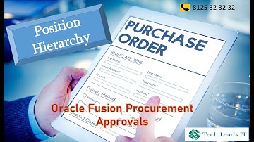 Oracle Fusion Procurement Training| Procurement Approvals| Fusion Procurement Position Hierarchy