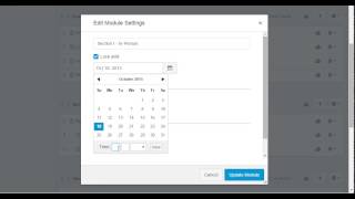 30 Second (more or less) Canvas: Lock a module until a specific date