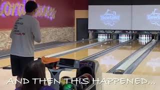Incredibly epic bad break stole a perfect 300 bowling game