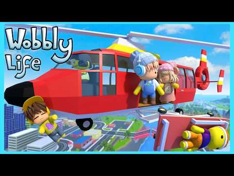 My Sibling and I Transport Patients by Helicopter in Wobbly Life ft @Shasyaalala