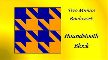 Easy Patchwork Block Tutorial - Houndstooth Block