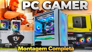 Montamos um PC GAMER Branco Perfeito para JOGAR em Alta Qualidade (Montagem Completa)