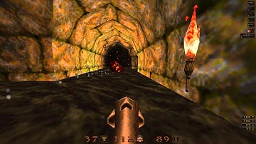 Quake Mission Pack: 2 Dissolution of Eternity - R2M7 Last Bastion - All Secrets - 1080p 60fps