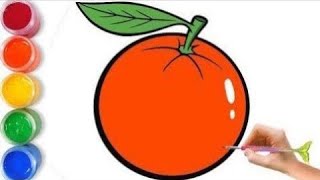 Bolalar uchun apelsin rasm chizish/Drawing Orange for children/Рисование апельсин для детей