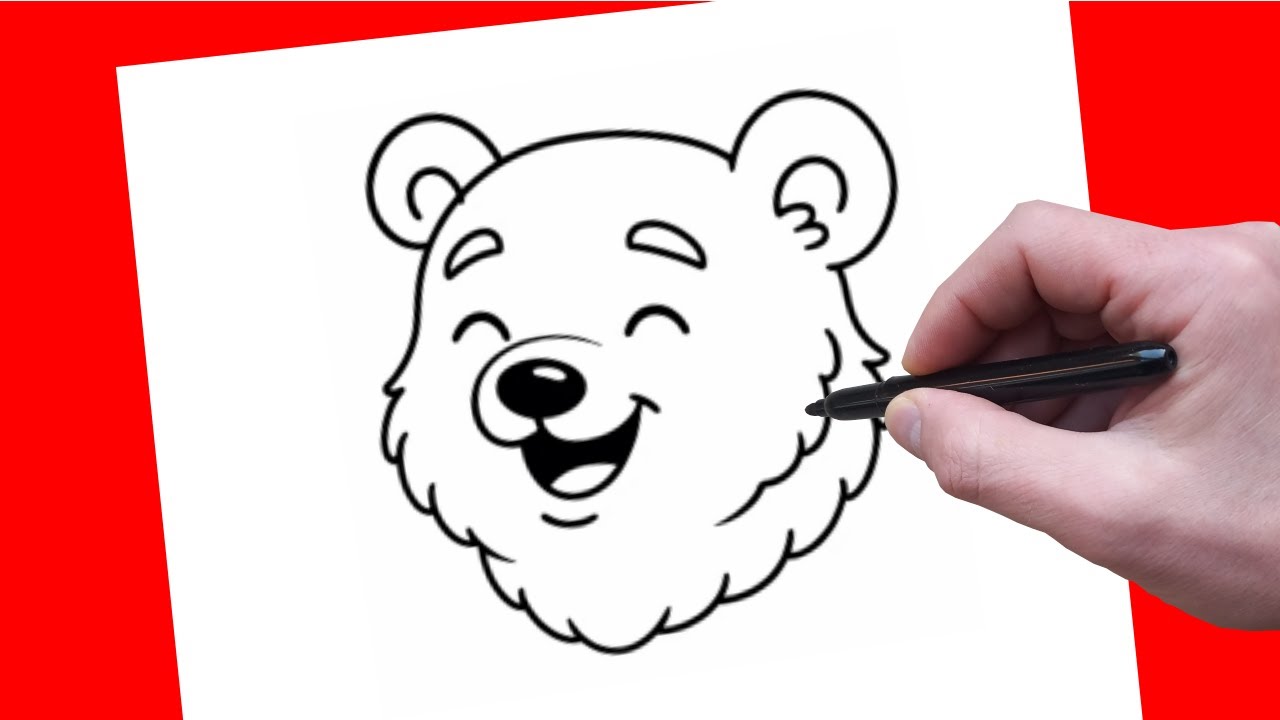 How to Draw a Cute Polar Bear Step by Step | Easy Polar Bear Drawing ...